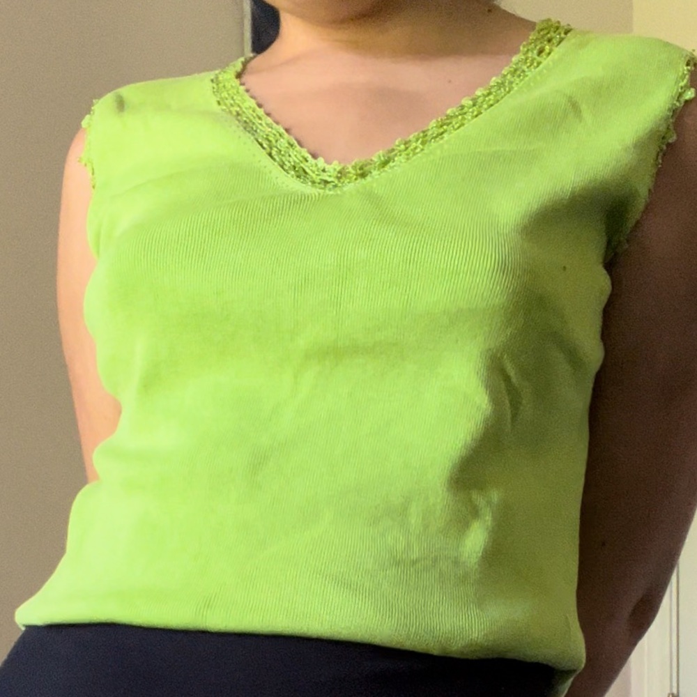 Green Cotton Vest